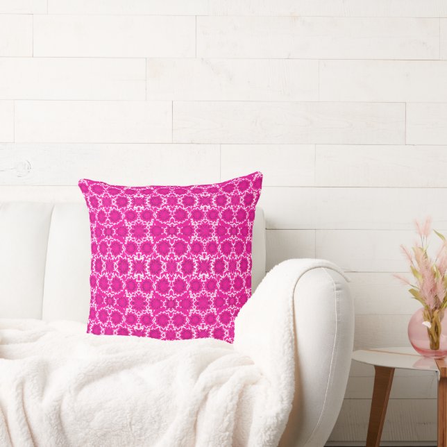 MAZIPOODLES Floral Fireworks Pattern 107 Cushion (Couch)