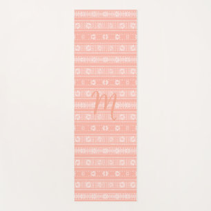 MAZIPOODLES Floral Striped Ribbed Knitting 202 M Yoga Mat