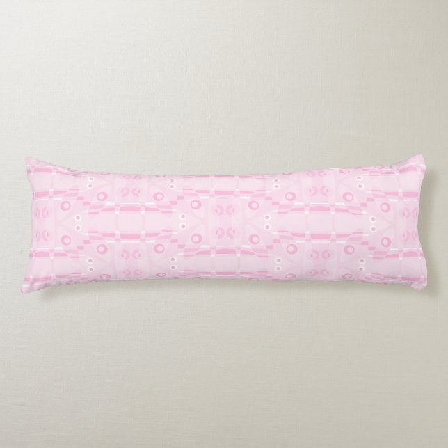 Mazipoodles Leapfrog - Pastel Pink White Body Cushion (Front)
