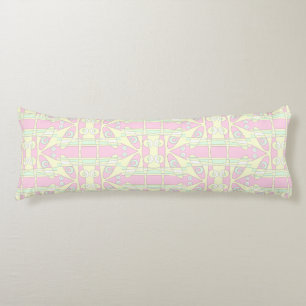 Mazipoodles Leapfrog - Pink Green Yellow White Body Cushion