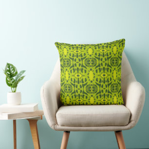 Mazipoodles Neuro Art Avocado Pear Spinach Green 2 Cushion