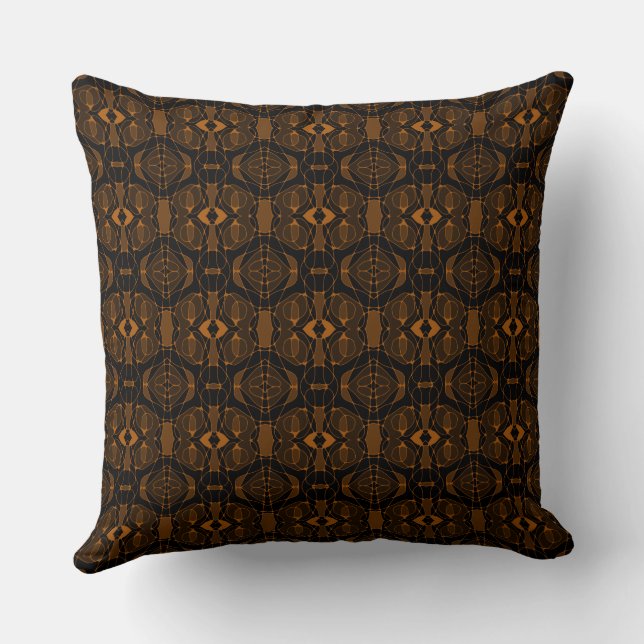 Mazipoodles Neuro Art - Black Coffee Cushion (Back)