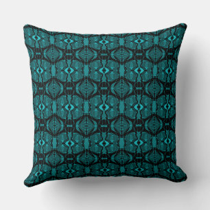 Mazipoodles Neuro Art - Black Teal Cushion