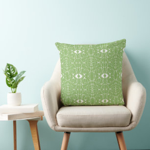 Mazipoodles Neuro Art - Green White Cushion