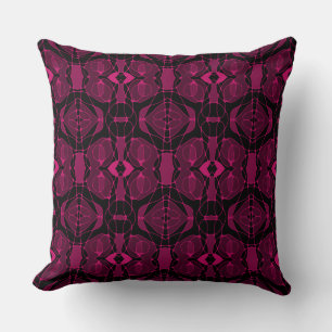 Mazipoodles Neuro Art - Magenta Black Cushion
