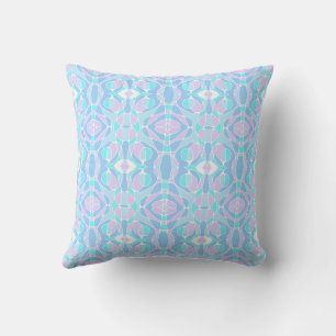 Mazipoodles Neuro Art Pastel Purple Blue Cushion