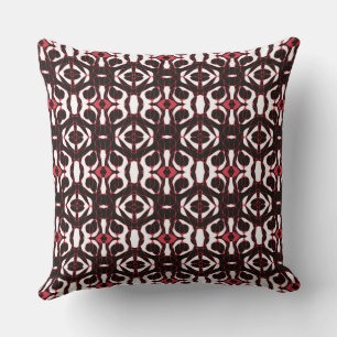 Mazipoodles Neuro Art - White Red Black Cushion
