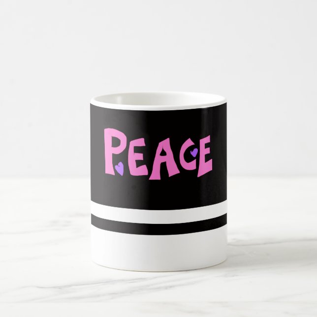 MAZIPOODLES Peace Pink 2 Coffee Mug (Center)