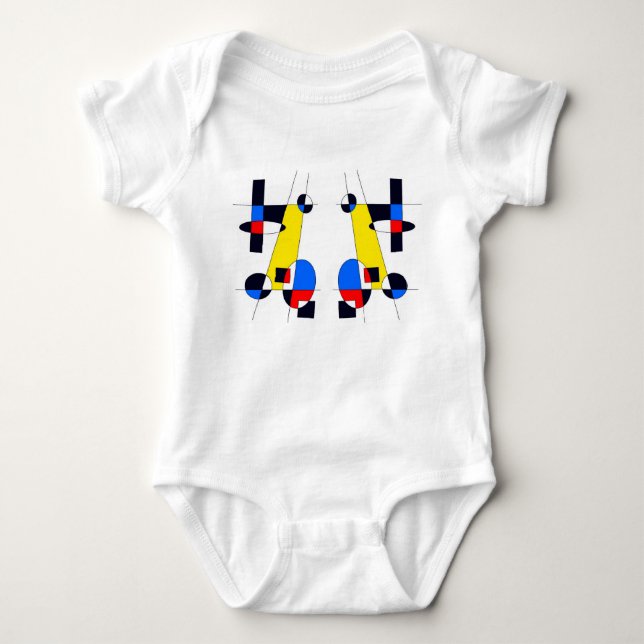 Mazipoodles Racers Baby Bodysuit (Front)