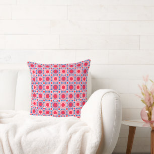 Mazipoodles Red White Blue Doughnuts Cushion