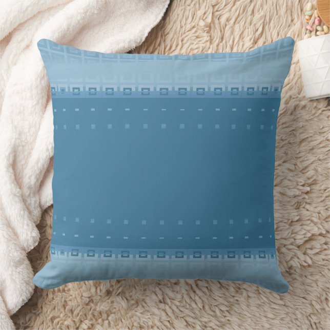 Mazipoodles Squares And Studs - Air Force Blue Cushion (Blanket)