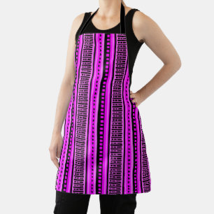 MAZIPOODLES Striped Ribbed Knitting Pattern 001 B Apron