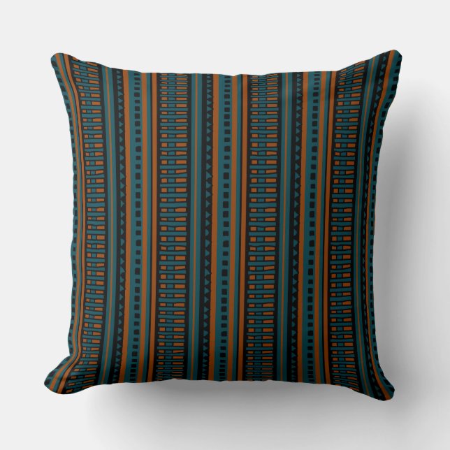 MAZIPOODLES Striped Ribbed Knitting Pattern 160 Cushion (Front)