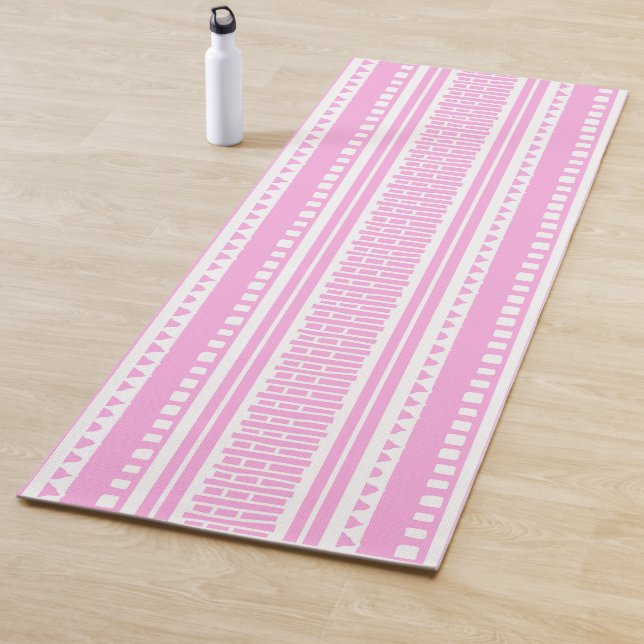 MAZIPOODLES Striped Ribbed Knitting Pattern 174 Yoga Mat (In Situ)