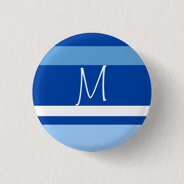 MAZIPOODLES Stripes Spaghetti 105 3 Cm Round Badge (Front)