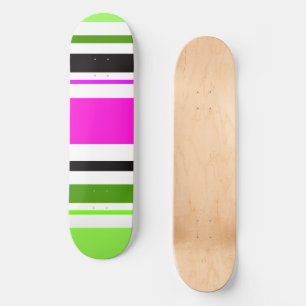 MAZIPOODLES Stripes Spaghetti 153 Skateboard