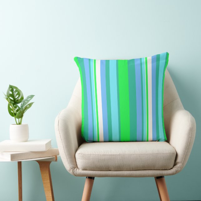 MAZIPOODLES Stripes Spaghetti 28 Cushion (Chair)