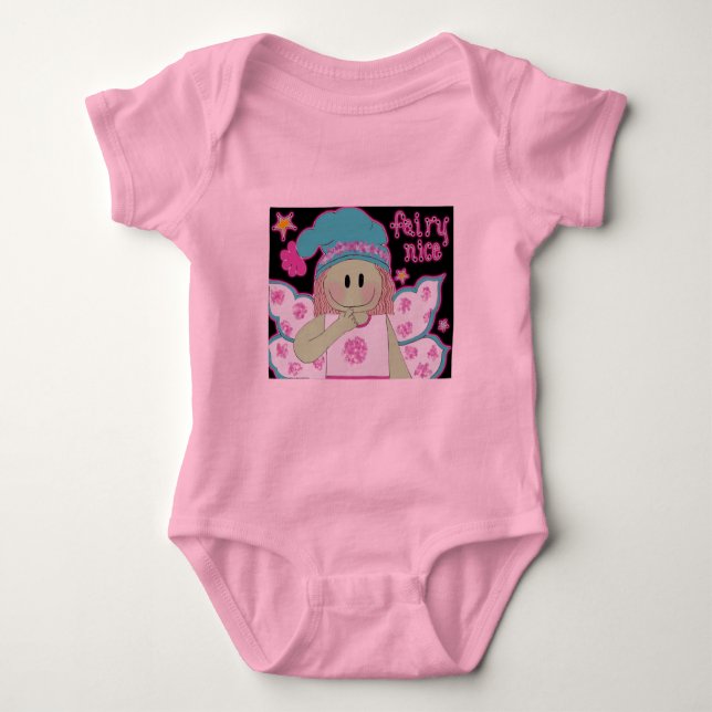 Mazukin-Magic-fairy-nice Baby Bodysuit (Front)
