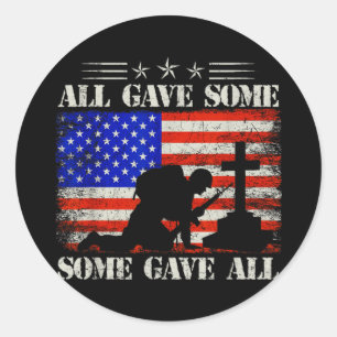 Mb35 all gave some some gave all memorial day Mb35 Classic Round Sticker