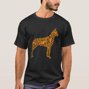 MB35 Cute Halloween Great Dane Pumpkin Jack O Lant T-Shirt