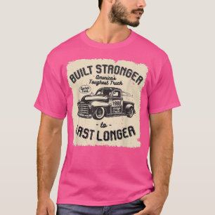 mb 1988 Vintage Truck Birthday Built Stronger To L T-Shirt