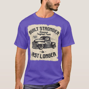 mb 1998 Vintage Truck Birthday Built Stronger To L T-Shirt