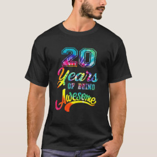 Mb 20Th Birthday 20 Years Old Tie Dye Awesome Men T-Shirt