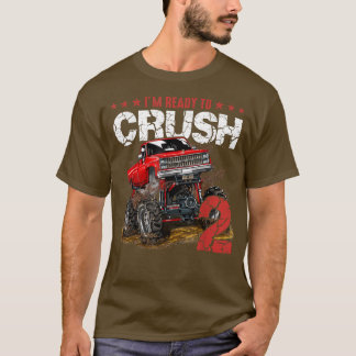 mb 2nd Birthday I'm Ready Crush Monster Truck Boys T-Shirt