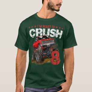 mb 8th Birthday I'm Ready Crush Monster Truck Boys T-Shirt