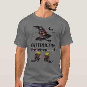 Mb I'm The Construction Witch Funny Halloween Fami T-Shirt