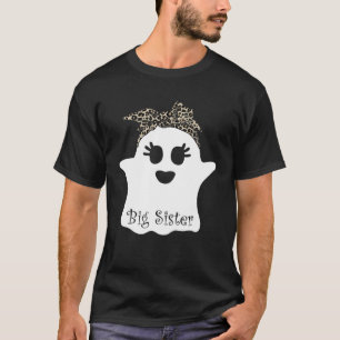 Mb Spooky Big Sister Ghost Bandanna Halloween Fami T-Shirt
