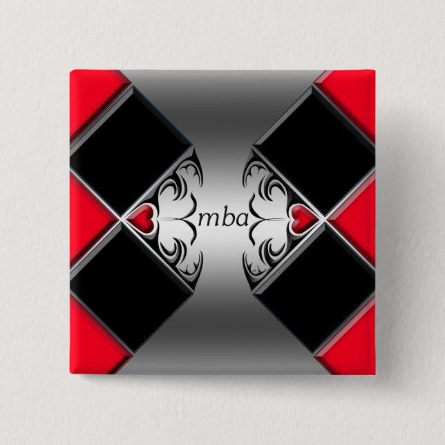 mba 15 cm square badge (Front)