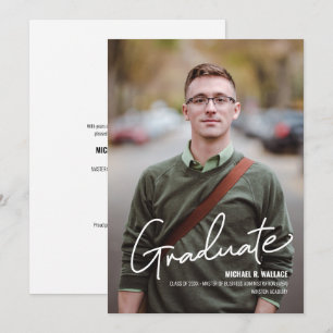 MBA business Graduate Custom photo name Announcement