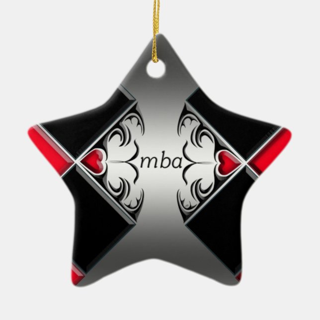 mba ceramic tree decoration (Front)