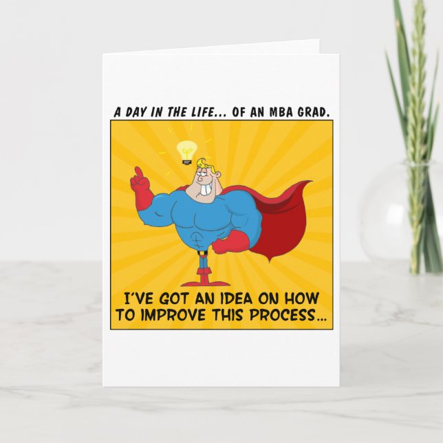MBA Graduates Know the Answers to All Problems Card (Front)