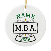MBA Ornament Graduation Personalised Gift