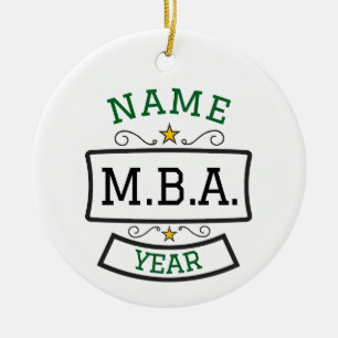 MBA Ornament Graduation Personalised Gift