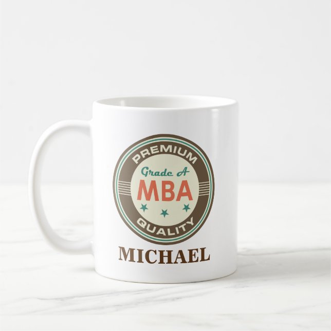MBA Personalised Office Mug Gift (Left)