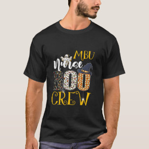 MBU Nurse Boo Crew Halloween Costume Boo Ghost Spi T-Shirt