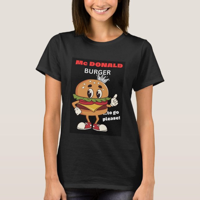 Mc DONALD BURGER T-Shirt (Front)