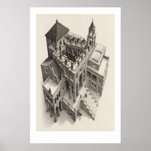 MC Escher Ascending and Descending Art Print