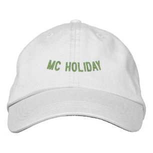 MC Holiday Celebrate Winter Season White-Hat Super Embroidered Hat