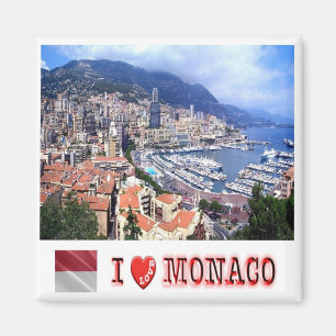 MC - Monaco - Principality of Monaco - I Love Magnet