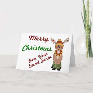 MC Reindeer Secret Santa - Holiday Greeting Card