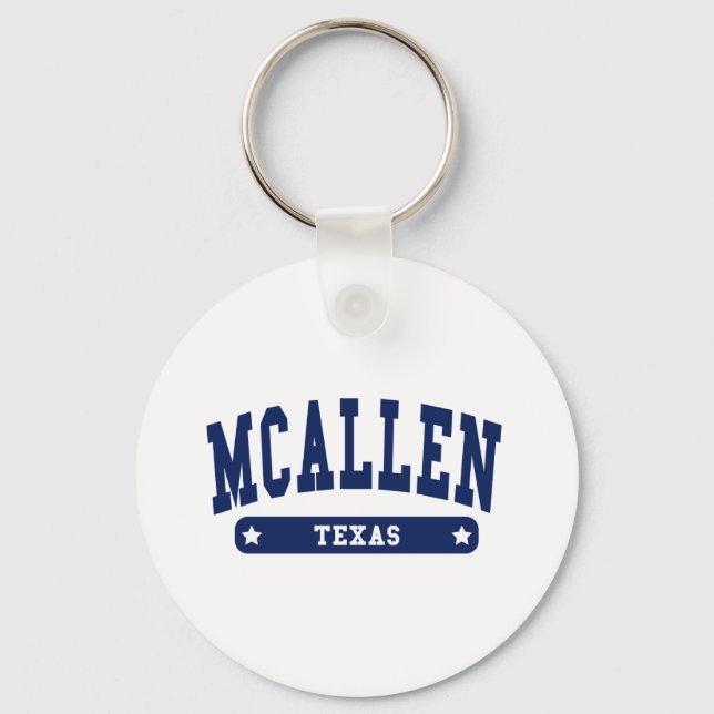 McAllen Texas College Style tee shirts Key Ring (Front)