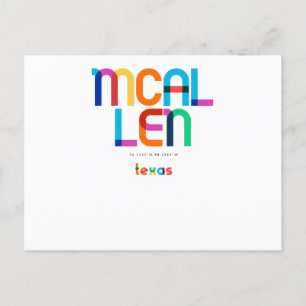 Mcallen Texas Mid Century, Pop Art, Postcard