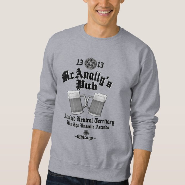 McAnally's Pub Black Logo Sweatshirt (Front)