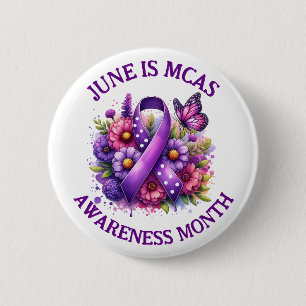 MCAS Mast Cell Activation Syndrome Awareness 6 Cm Round Badge