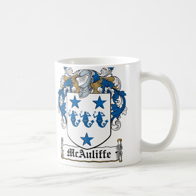 McAuliffe Family Crest Coffee Mug (Right)