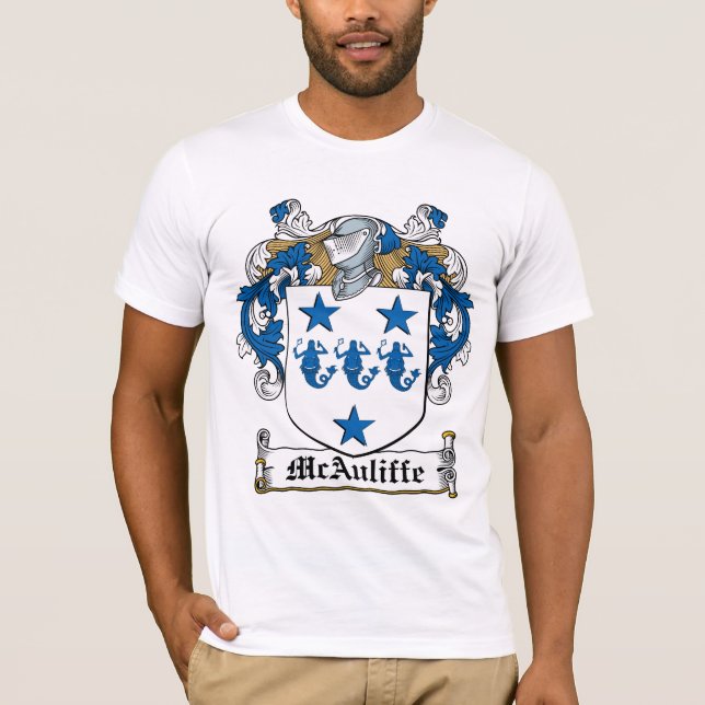 McAuliffe Family Crest T-Shirt (Front)